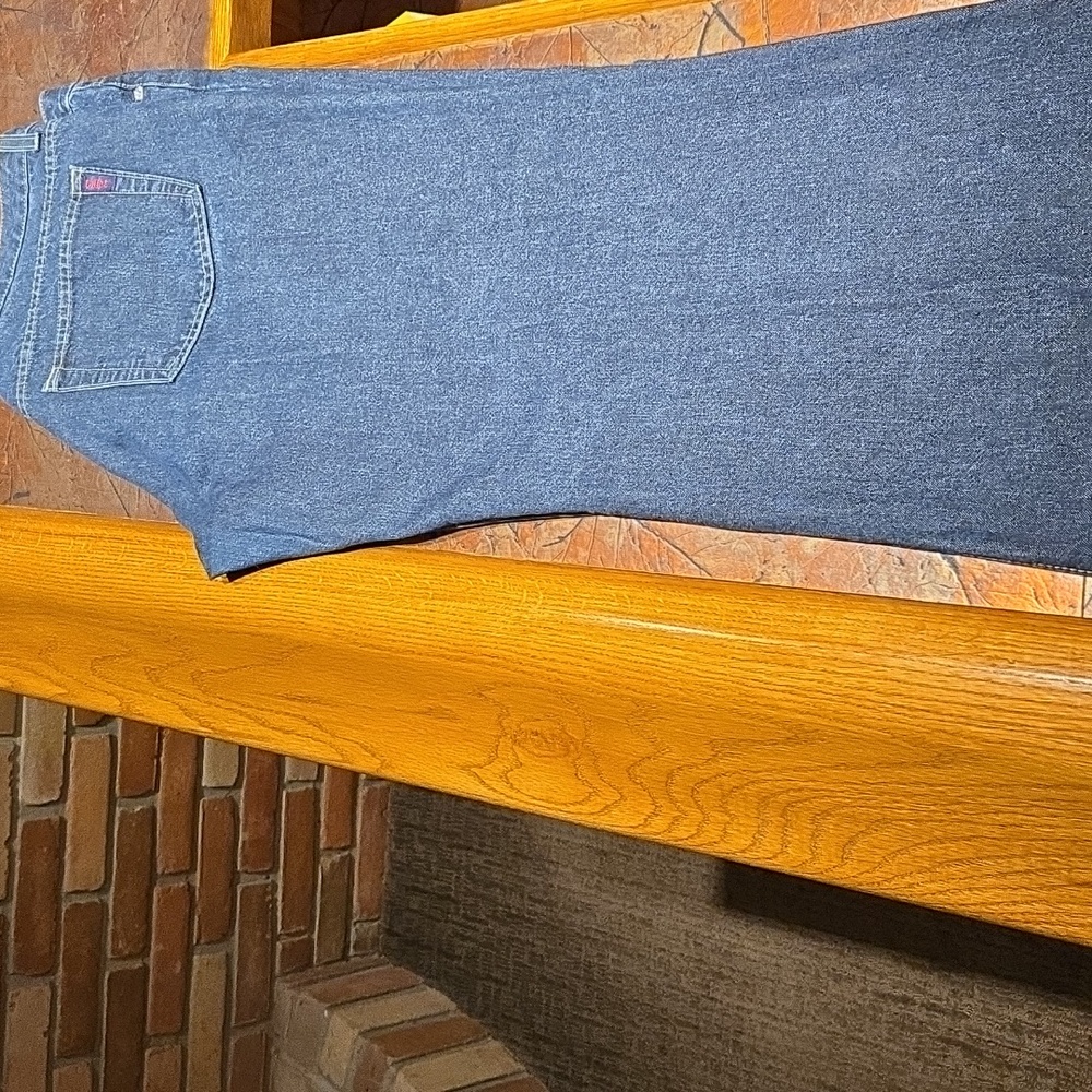 Vintage Super Rare Men's Bullet Techno Rave Wide Blue Jeans Made In Canada